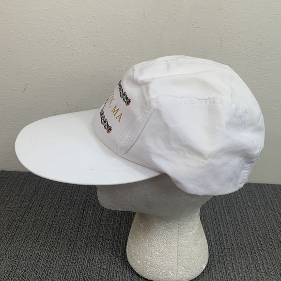 Vintage Boston MA Baseball Hat Unisex OSFA White Adjustable Long Brim No Problem - Picture 7 of 17
